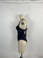 Bikini de una pieza con contraste de Color para mujer, traje de baño Sexy, moda europea y americana, lo último explosivo, 2024 - details 5