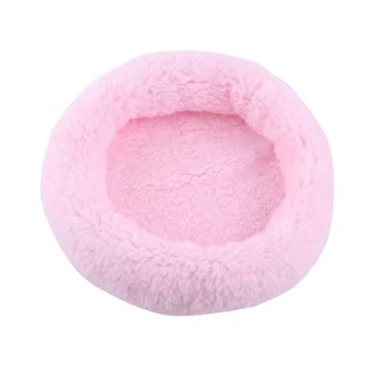 Estera de jaula redonda de conejillo de indias suave, cómoda cama cálida para dormir de hámster, estera de erizo redonda lavable, Otoño e Invierno - 1