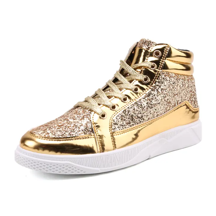 Zapatos deportivos de punta redonda para hombre, botas multifuncionales informales brillantes en el escenario, ropa de calle al aire libre, zapatos de skate para niños 5 - 1