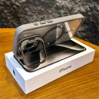 Funda magnética de lujo con soporte de anillo de Metal a prueba de golpes para MagSafe iPhone 15 14 13 12 Pro Max Protector de lente de vidrio cubierta transparente - details 3