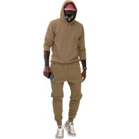 Sudadera con capucha para hombre Ropa deportiva europea y americana Casual Colores sólidos - details 8