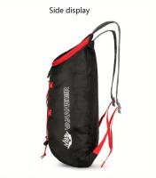 Bolso Plegable de Luz Exterior en Color Beige, Bolso Deportivo Ligero para Viaje y Senderismo con Almacenamiento, Mochila Pequeña Multifunción - details 8
