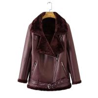 Abrigos gruesos de piel sintética para mujer, chaqueta de piel de oveja, prendas de vestir de aviador, Casaco femenino, Invierno - details 8