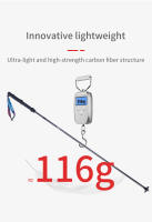 Palos de Senderismo Plegables Ligeros AONIJIE E4204 para Caminata y Montañismo con Cordoncillo de Fibra de Carbono Fijos y Seguros para Deportes de Exteriores - details 1