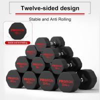 Mancuernas Hexagonales de 3 kg a 24 kg - Pesas de Acero recubiertas de Goma para musculación, Levantamiento de Pesas, Entrenamiento (Vendo par o Solo) - details 6