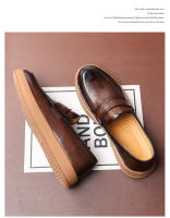 Mocasines zapatos de cuero casuales de verano para hombres zapatos cómodos y transpirables Doudou cubren los pies - details 4