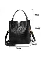Bolso de Mano de PU con Patrón de Cocodrilo para Mujeres - details 25