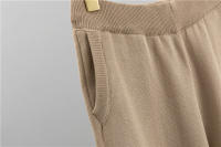 Nuevo En 2023 Conjunto De Moda Para Mujer 3 Piezas Vest Top + Chaqueta De Cremallera Larga + Pantalones Con Cintura Elástica Traje De Pista Tejido - details 15
