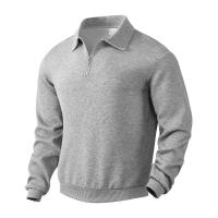 24 polos informales sueltos de manga larga con cuellos y cremalleras, adecuados para la moda masculina transfronteriza en otoño - details 40