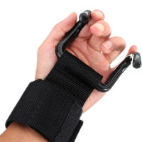 Tcare Gimnasio Fitness Ganchos de Levantamiento de Pesas Guantes de Power Lifting con Correas de Muñeca 2Pcs De China - details 8