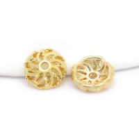 Tapas de cuentas de copos de nieve de latón de Color dorado de 18K, accesorios de alta calidad para manualidades, materiales para hacer joyas, sitio web oficial de Rosediy - details 29