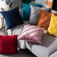 Funda de Almohada de Terciopelo de Color Sólido 45x45cm Ideal para Decoración de Sala de Estar - details 1