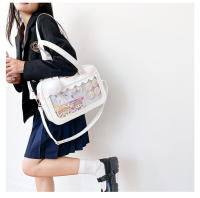 Bolso de bebé transparente suave para niña estudiante, bolso de hombro pequeño, bolso cuadrado, bolso de mensajero bidimensional - details 21