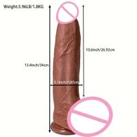 Leten Gran Pene Realista 13 pulgadas de Penetración Profunda para Mujeres - details 7