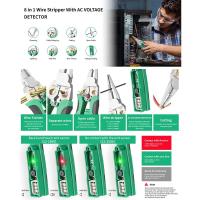 Alicates pelacables de electricista 8 en 1, cortador de cables multifuncional antideslizante, agarre cómodo de acero inoxidable - details 6