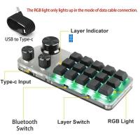Programming ro Custom 2.4G/Bluetooth/USB 3 Mode RGB nical Keyboard Gaming DIY Hot-swap Keypad For PS Lr An Xd - details 3