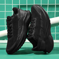 Zapatillas de correr transpirables con suela de goma para hombre, moda, gris - details 5