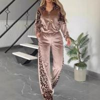 Conjuntos de dos piezas para mujer, abrigos informales con cuello vuelto y pantalones con cintura elástica, pantalones para mujer - details 3