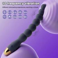 Embalaje privado SEXY Pareja Anal Bead Vibrador Para Vagina Estimulador De Clítoris Vibrador Butt Plugs Masculino Próstata Ano Masajeador Juguetes Sexuales Para Adultos - details 1