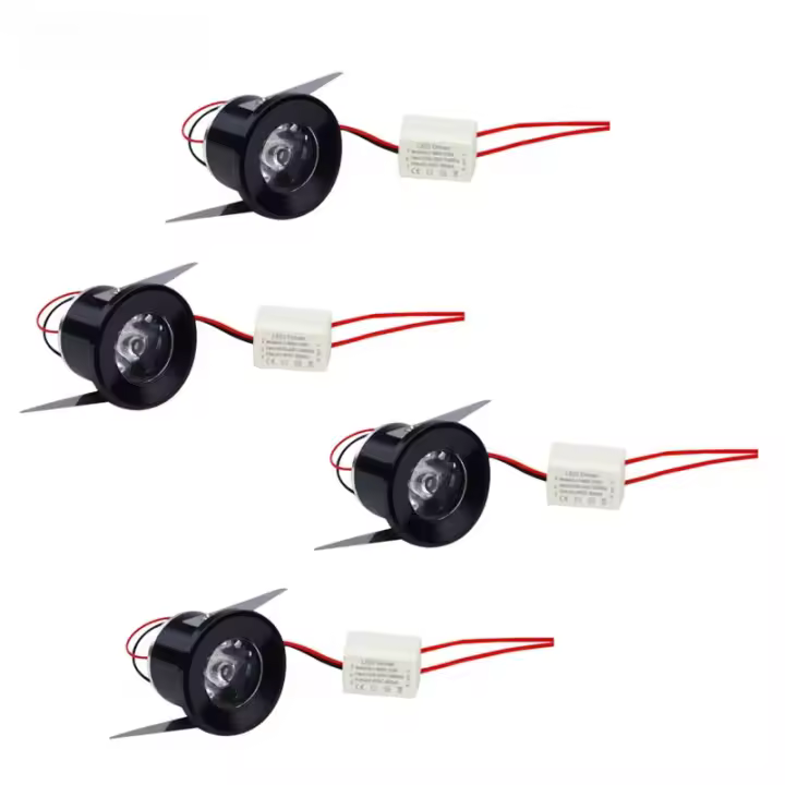 4 Uds Mini luces empotradas LED 3W 220V exhibición de joyería decoraciones de techo lámpara empotrada para gabinete - 1