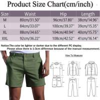 Pantalones Cortos de Lino Suave para Hombre Versátiles, Secado Rápido, Ajustados, Diseño de Botones, para Entrenamiento, Primavera y Verano - details 3