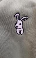 Sudadera con capucha para mujer, suéter de manga larga con Orejas de conejo/gato, con bolsillo frontal, Top - details 3