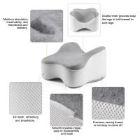 Almohada de pierna y rodilla para dormir de lado con diseño ergonómico, almohada de pierna para el embarazo, dolor de cadera y articulaciones - details 2