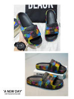 Zapatillas de verano para mujer, zapatos de playa al aire libre, sandalias suaves de EVA, plataforma gruesa, zapatos antideslizantes de ocio para baño interior para mujer - details 14