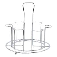 Estante de almacenamiento de tazas de vidrio y Metal para taza de agua, organizador de secado y drenaje, soporte útil para cocina y hogar - details 2