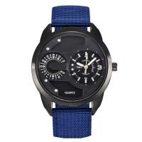 Reloj de Pulsera de Cuarzo Automático Estilo Casual de Moda para Hombres Correa de Nylon Negro - details 21