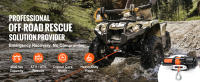 SucceBuy Cabrestante eléctrico, 12 V CC, remolque ATV/UTV, cuerda sintética de 39 pies, resistente al agua IP55, carenado de aluminio - details 0