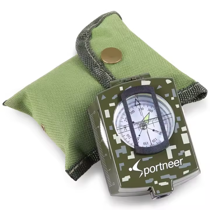 Brújula de camping estilo bolsillo clásico PPbean - 1