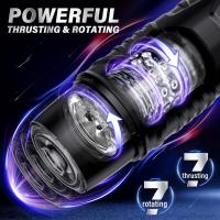 Masturbador masculino automático, Juguetes sexuales para hombres y adultos, juguete sexual masculino con 7 modos de empuje y 7 modos giratorios, coño de bolsillo - details 1