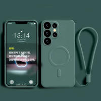 Funda de Silicona Líquida Magsafe Carga Inalámbrica Magnética para Samsung Galaxy S25 S24 S23 S22 Ultra Plus Fe A55 A15 A35 4g 5g Accesorios de Electrónica - details 1