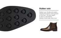 Cojín de cerdo cómodo y genuino de estilo moderno, azada hecha a mano de alta calidad, bota, cuero respirable para hombre Chelea - details 11