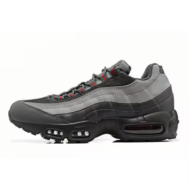 2025 Nuevas Zapatillas de running transpirables y ligeras para hombre Diseño todo en blanco y negro - 1