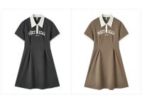 Vestido Polo de Cintura Recortada de Estilo Vintage Semir Moda de Verano 2024 para Mujeres con Estampado de Panda y Letras - details 13