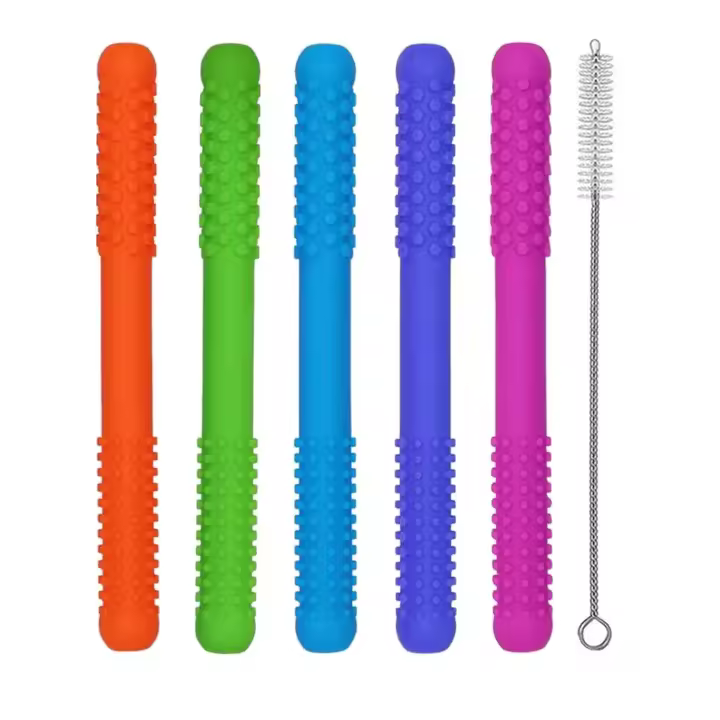 Juguetes de Dentición de Silicona Paquete de 5 Ideal para Bebés que Muerden y Chupan - 1