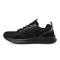 Zapatillas de correr para hombre, zapatos deportivos informales de malla transpirable, ligeros, sin cordones, suela suave, Color Rojo - details 9