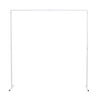 Marco de Metal para arco de globos, soporte de Metal para boda, cumpleaños, fiesta, ceremonia, decoración de jardín, 2x2 m - details 5