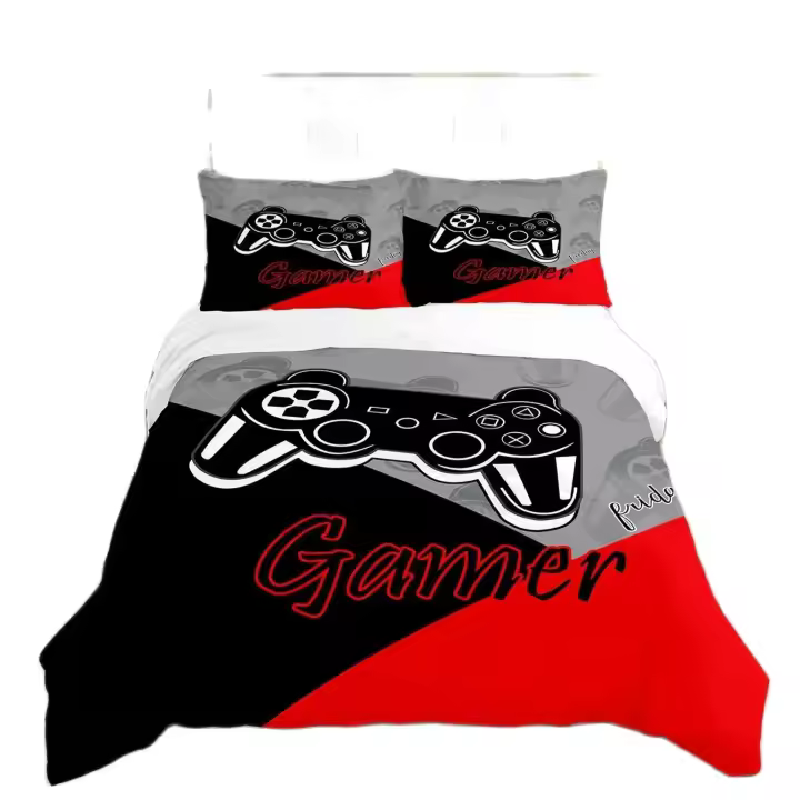Cubierta de Edredón de Poliéster Nórdico Juego de Ropa de Cama de Doble Cama Tamaño de Cama King - 1