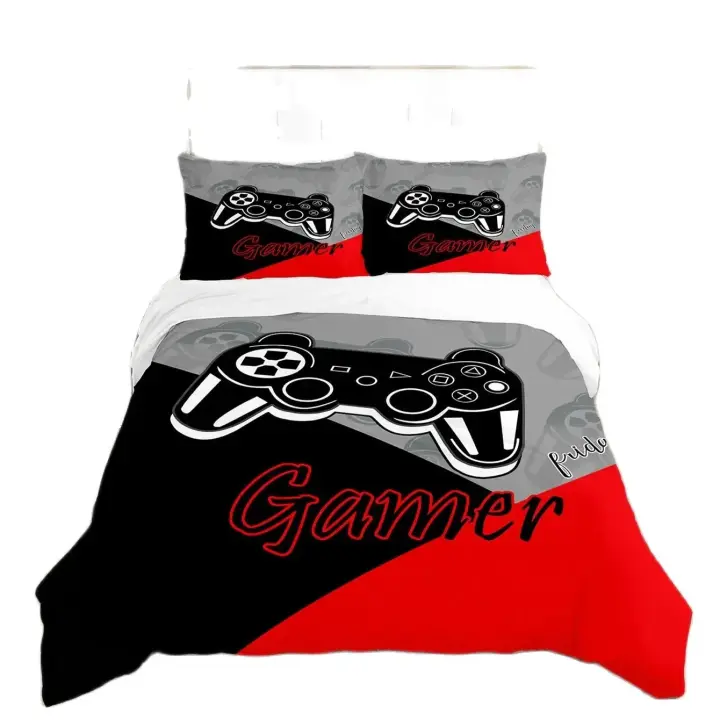 Cubierta de Edredón de Poliéster Nórdico Juego de Ropa de Cama de Doble Cama Tamaño de Cama King - 1