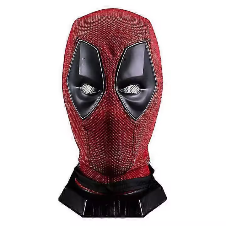 Máscara de Cosplay de Deadpool Wade Winston Wilson, tocado de nailon, máscaras de fiesta para adultos, accesorios para disfraces de Halloween - 1