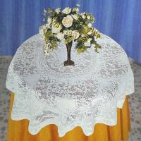 Ramo bordado, circular de tela blanca ENCE, funda para lámpara de escritorio, toalla duradera, desodorizante, mantel para mesa de comedor - details 4