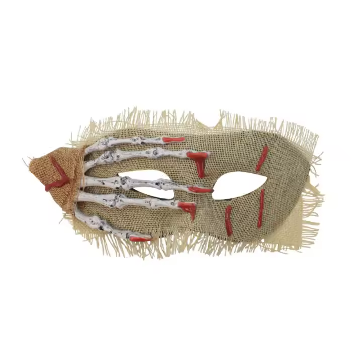 Máscara de ojos Retro, parche para ojos de Halloween, Cosplay, puesta en escena, máscara de mano de calavera de Halloween, accesorios de fiesta, máscara divertida de media cara para fiesta - 1