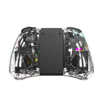 Joypad transparente para Nintendo Switch, controlador de inducción inalámbrico de 6 ejes, Gamepad ajustable, 8 colores, luz mágica, vibración, Joy - details 9