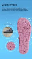Tela transpirable para hombres y mujeres, suelas deportivas ligeras con fugas, zapatos Auqua, zapatos de agua unisex para adultos - details 8