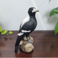 Adorno de Urraca de simulación de resina, modelo de Urraca de dibujos animados, escultura artesanal creativa, miniaturas de animales, estatuilla para patio - details 8