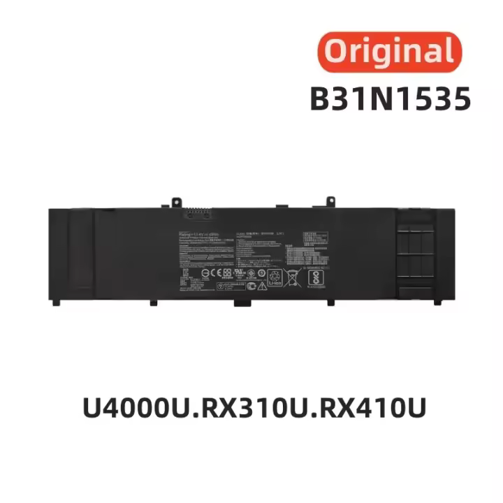 100% Original 11,4 V 4240mAh para ASUS B31N1535 UX310UA UX410 RX310UA RX410 U310U U410UQ RX410U U4000U batería del ordenador portátil - 1