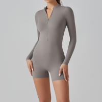 Mono Deportivo Con Cuello Levantado Y Cremallera Frontal Para Mujer - details 4